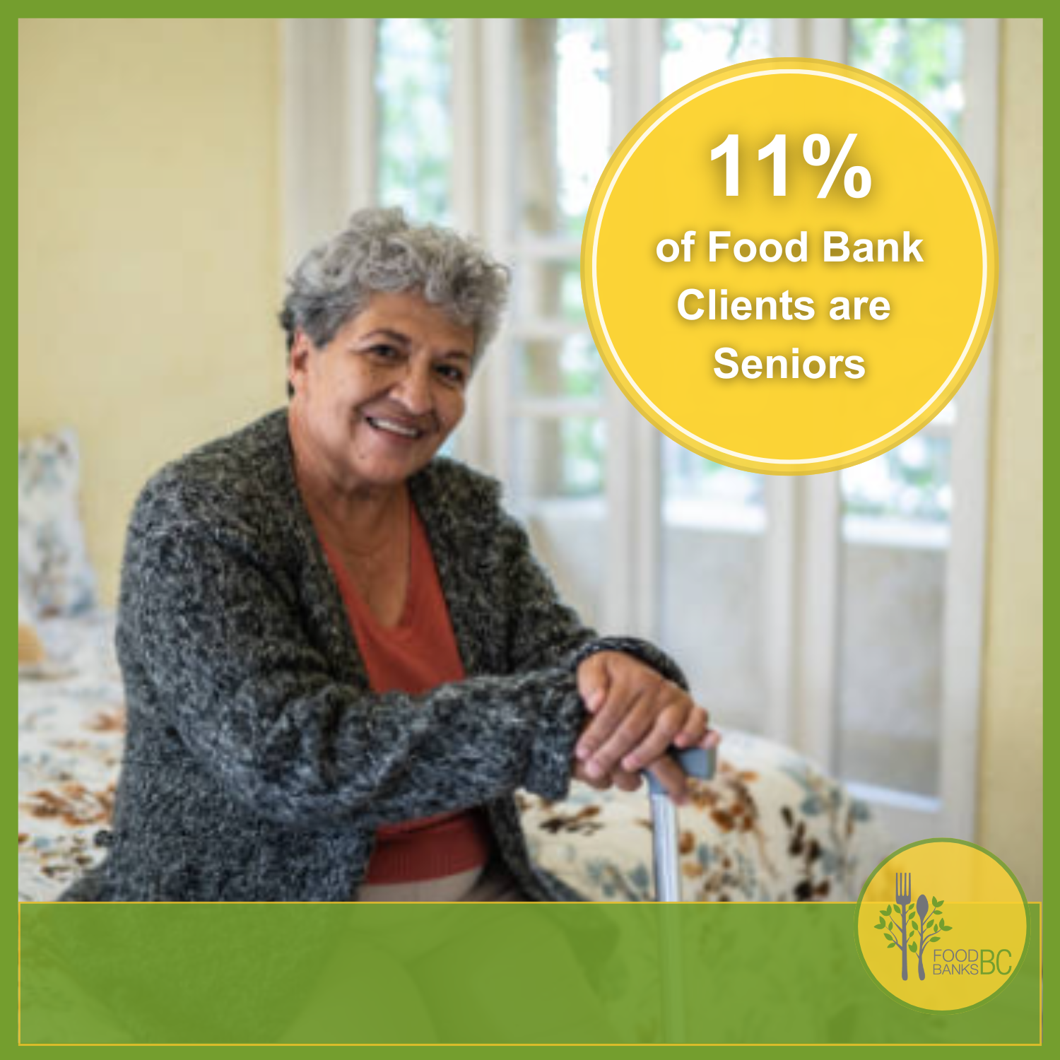 BC food bank clients are 11% seniors