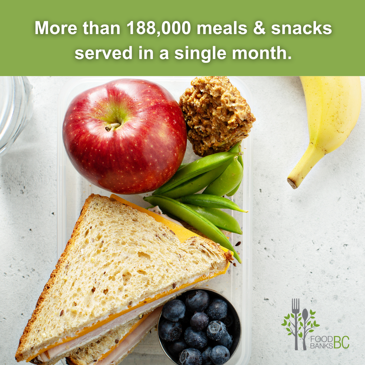 Over 188,000 meals/snacks in a month